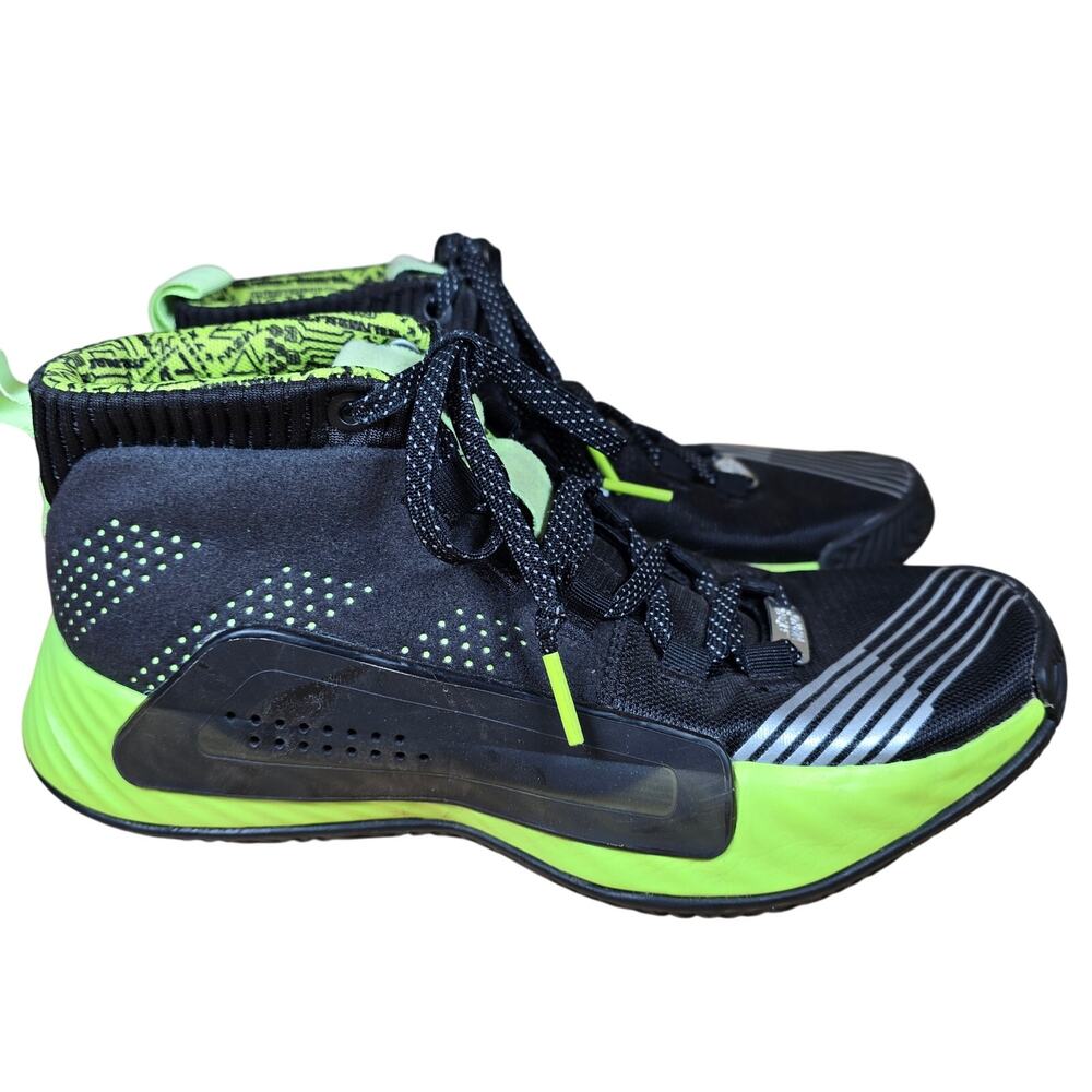 Adidas Dame 5 Star Wars Green Lightsaber Sneakers Youth Size 4 2019 RARE